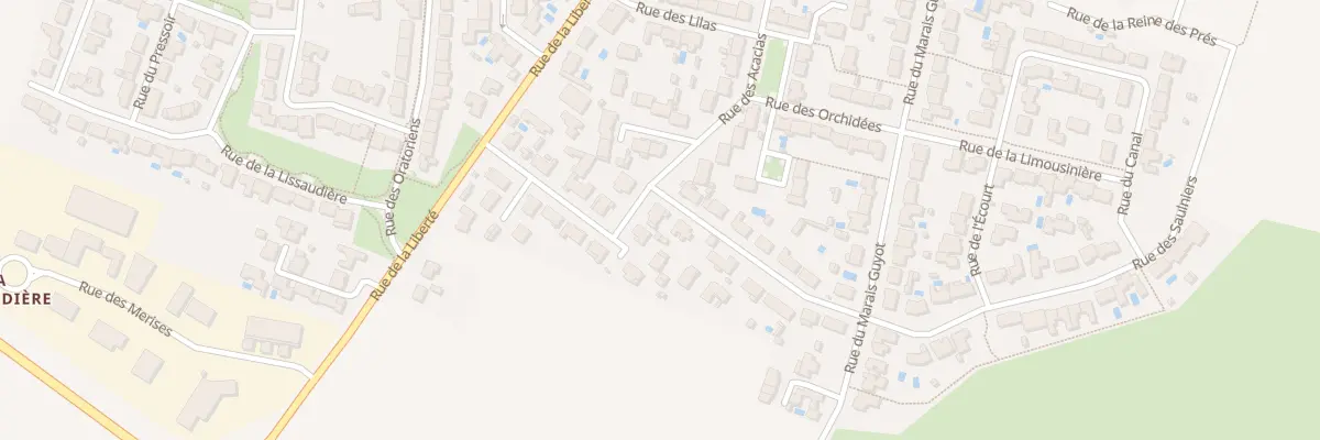 Plan du 8 Rue des Lauriers Roses à Villedoux