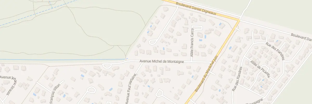 Plan du 14 Av Michel Montaigne à Andernos-les-Bains