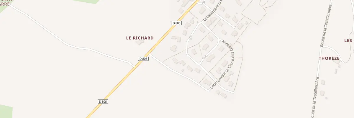 Plan du 16 Lot le Chant des Oiseaux au Loroux