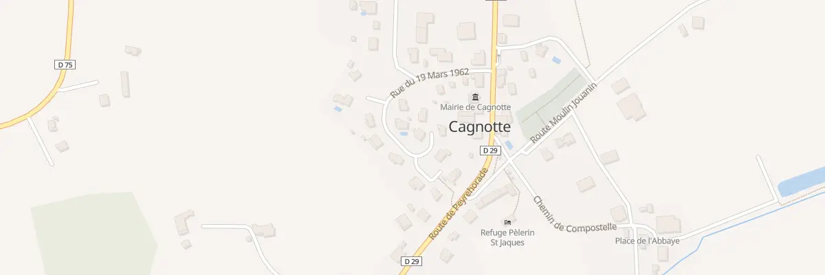 Plan du 231 Rue du 19 Mars 1962 à Cagnotte