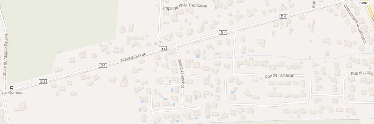 Plan du 1 Rue du Hapchot à Hourtin