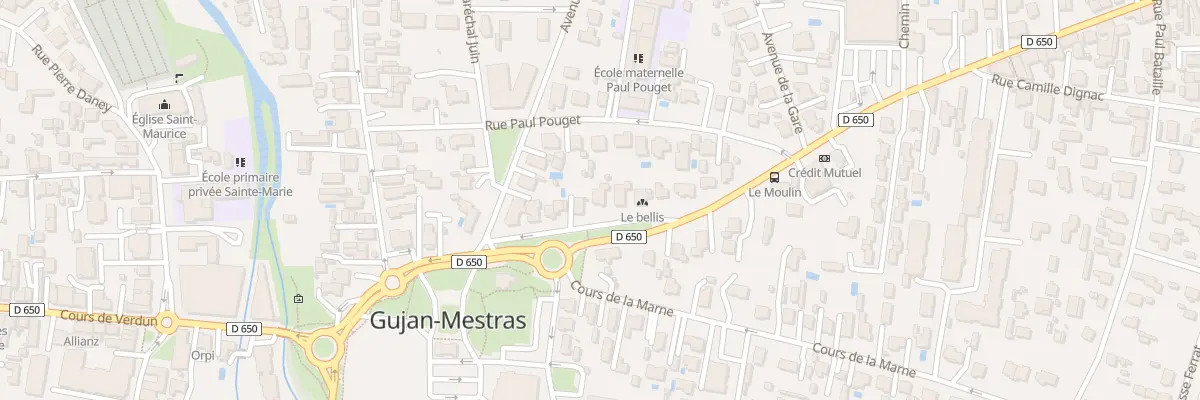 Plan du 7 Crs de la République à Gujan-Mestras