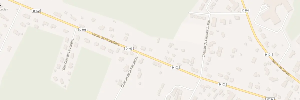 Plan de Rte de Montalivet à Vendays-Montalivet