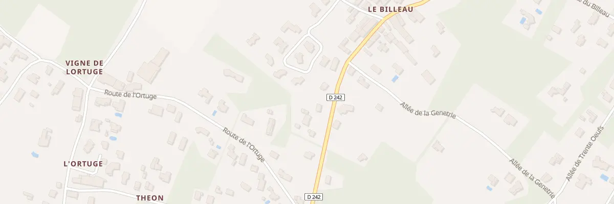 Plan du 80B Rte du Billeau à Breuillet