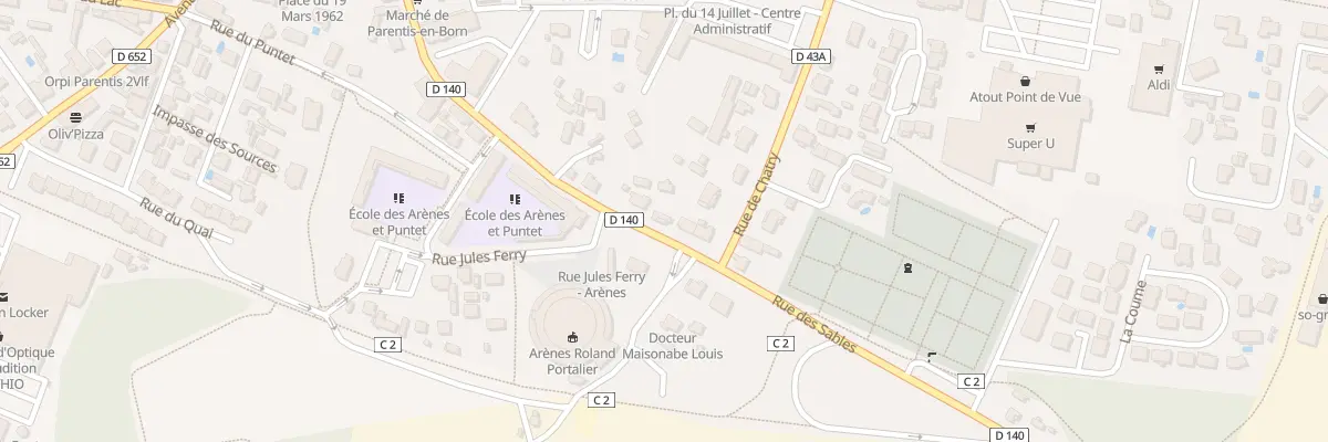 Plan du 313 Rue des Sables à Parentis-en-Born