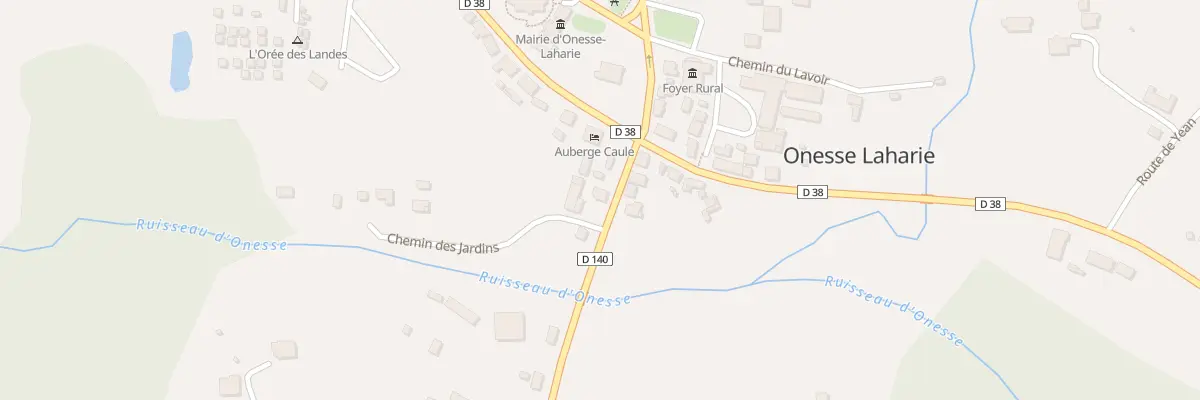 Plan du 44 Rue de la Gare à Onesse-Laharie