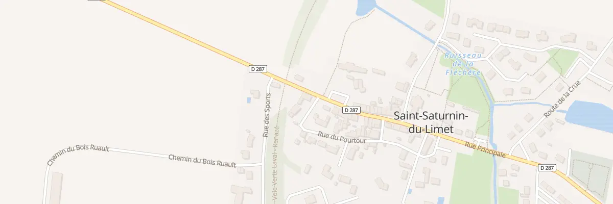 Plan du 25 Rue principale à Saint-Saturnin-du-Limet