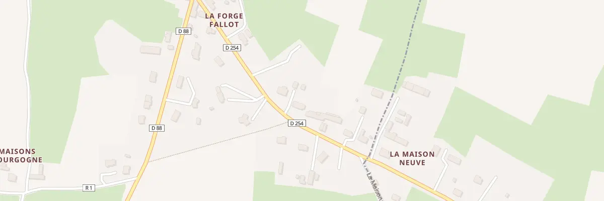 Plan du 25 La Forge Fallot à Airel