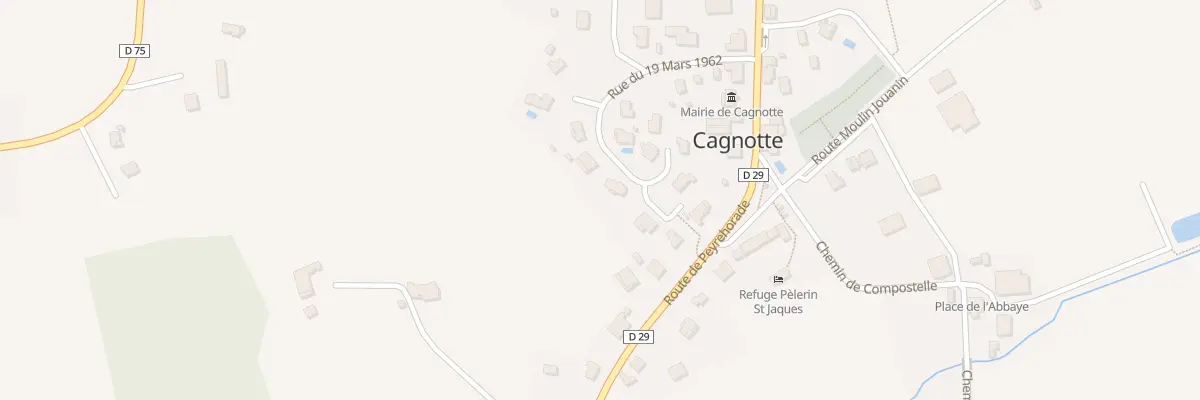 Plan du 238 Rue du 19 Mars 1962 à Cagnotte