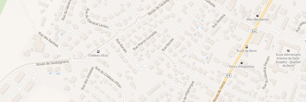 Plan du 18 Rue Barate à Dax