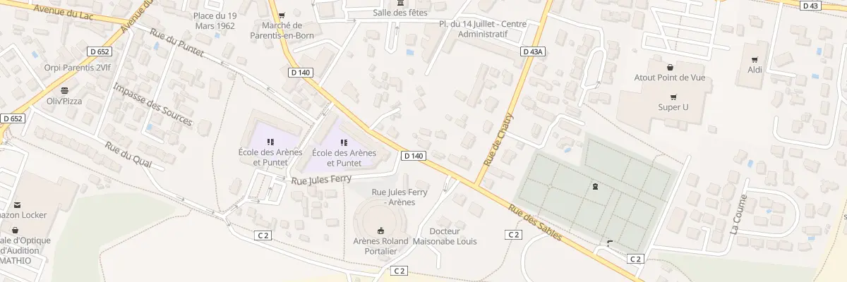 Plan du 289 Rue des Sables à Parentis-en-Born