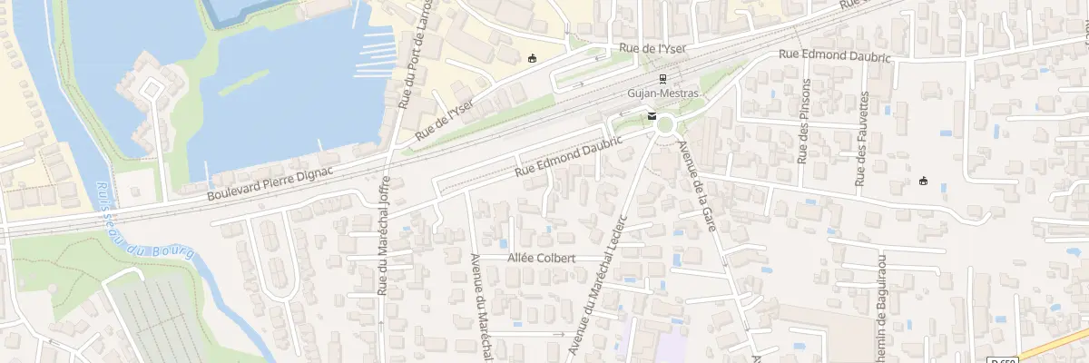 Plan du 14 Rue Edmond Daubric à Gujan-Mestras