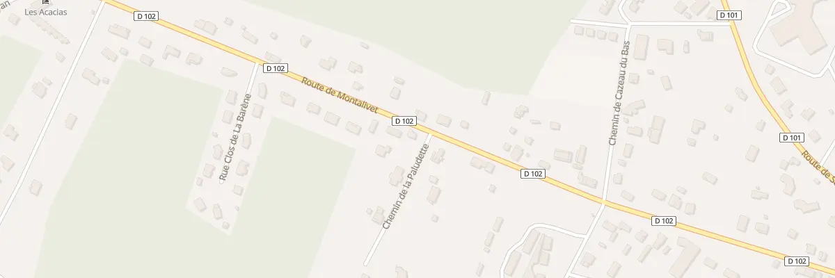 Plan du 38 Rte de Montalivet à Vendays-Montalivet