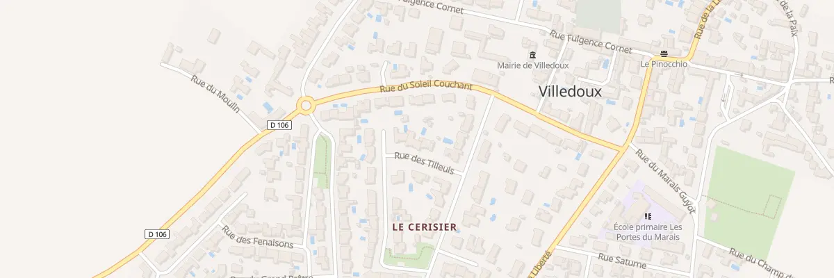 Plan du 6 Rue des Tilleuls à Villedoux