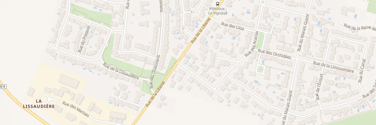 Plan du 1 Rue des Lauriers Roses à Villedoux