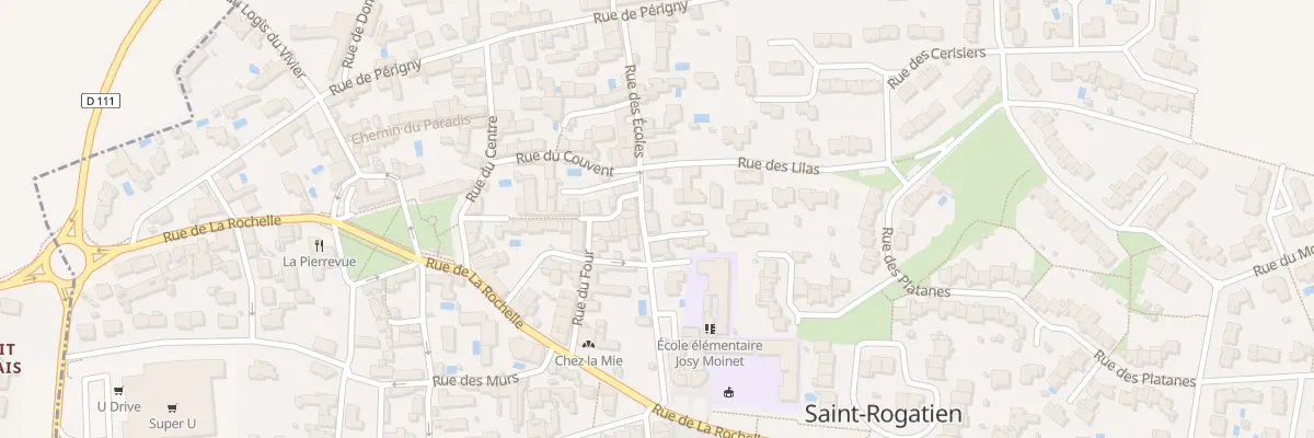 Plan du 8 Rue des Ecoles à Saint-Rogatien