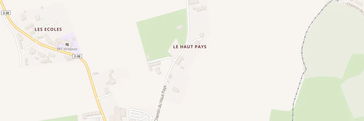 Plan du 5 Che du Haut Pays à Airel