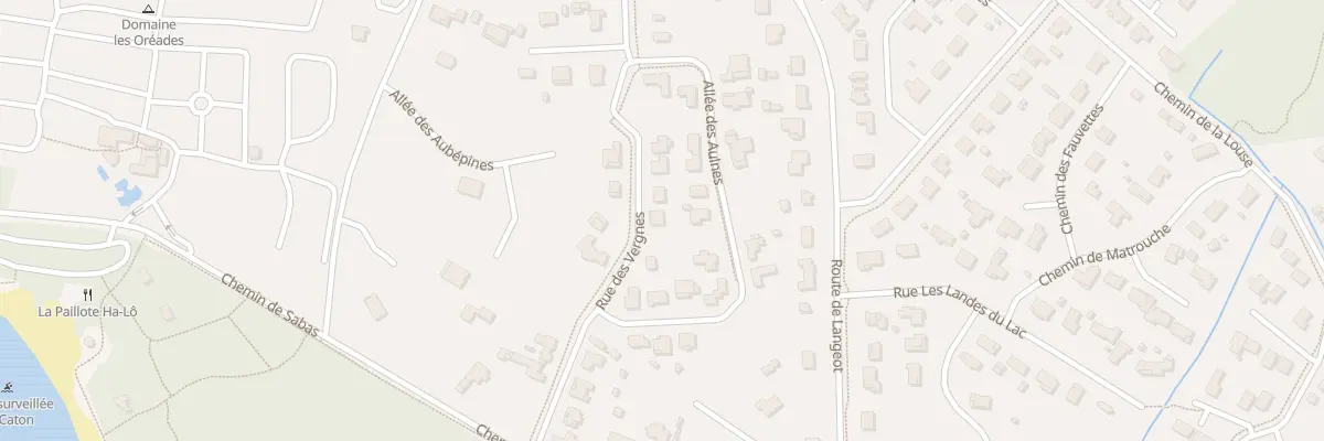 Plan du 205 Rue des Vergnes à Sanguinet