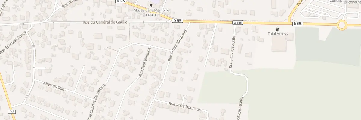 Plan du 7 Rue Arthur Rimbaud à Lacanau