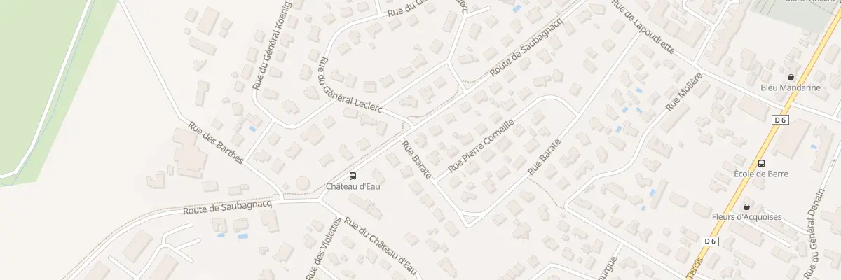 Plan du 28 Rue Barate à Dax