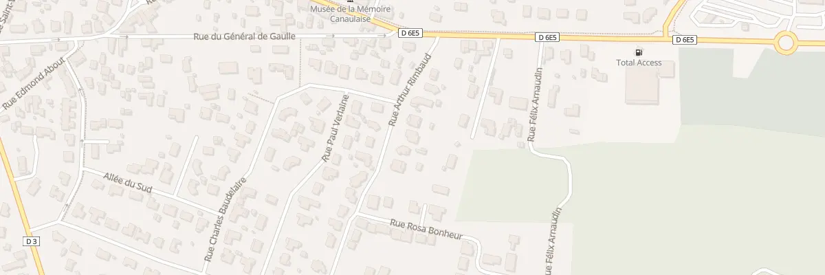 Plan du 9 Rue Arthur Rimbaud à Lacanau