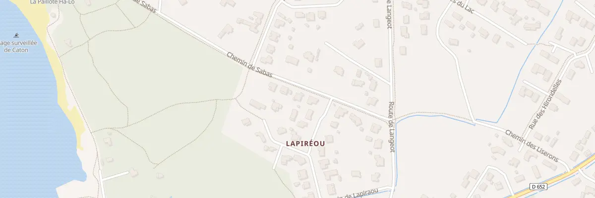 Plan du 175 Che de Sabas à Sanguinet