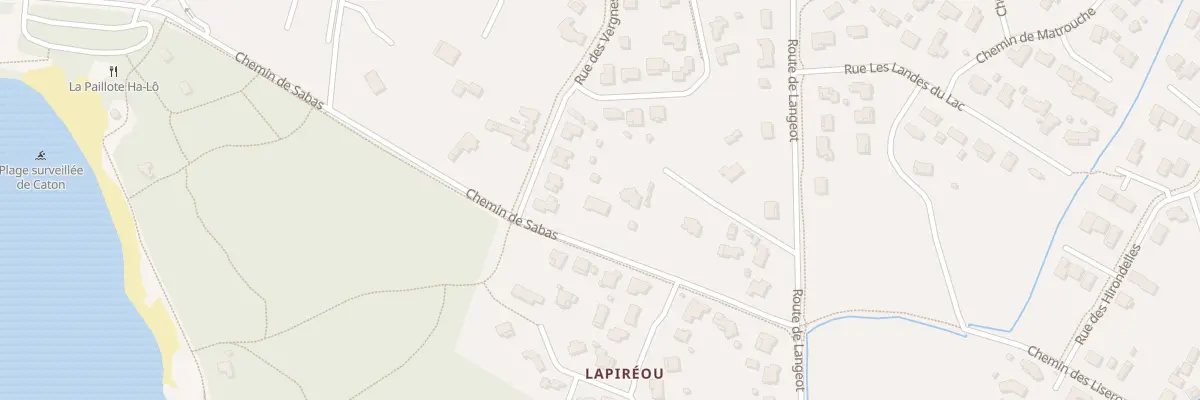 Plan du 206 Che de Sabas à Sanguinet