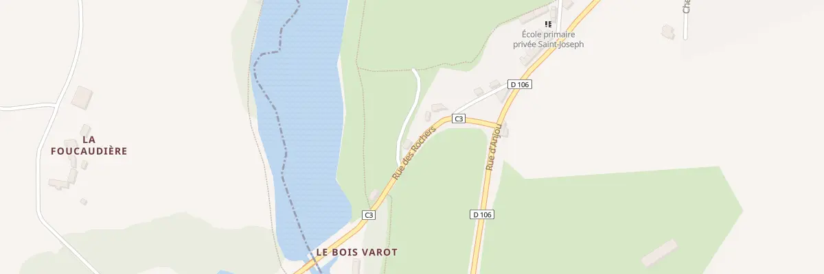 Plan du 6 Rue des Rochers à Bourgon