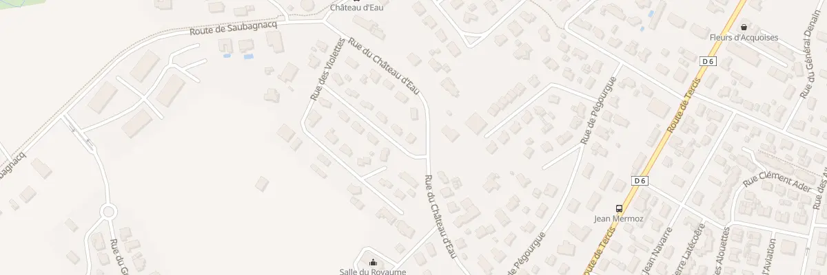 Plan du 12 Rue du Château d’Eau à Dax
