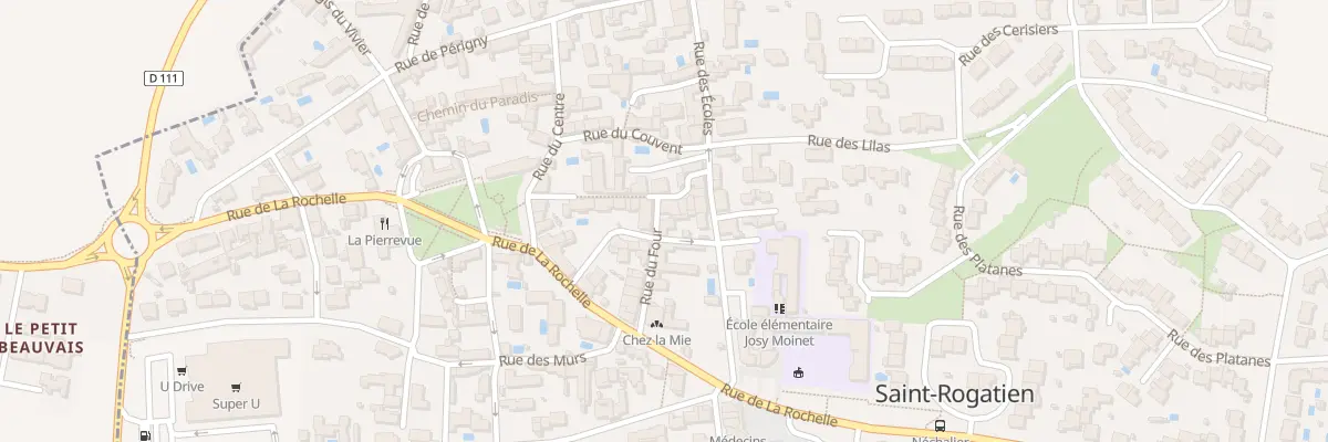 Plan du 8 Rue du Four à Saint-Rogatien