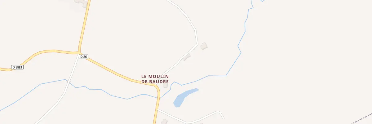 Plan du 4 Le Moulin de Baudre à Baudre
