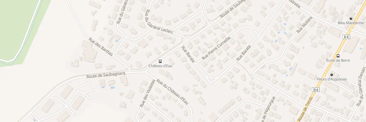 Plan du 35 Rue Barate à Dax