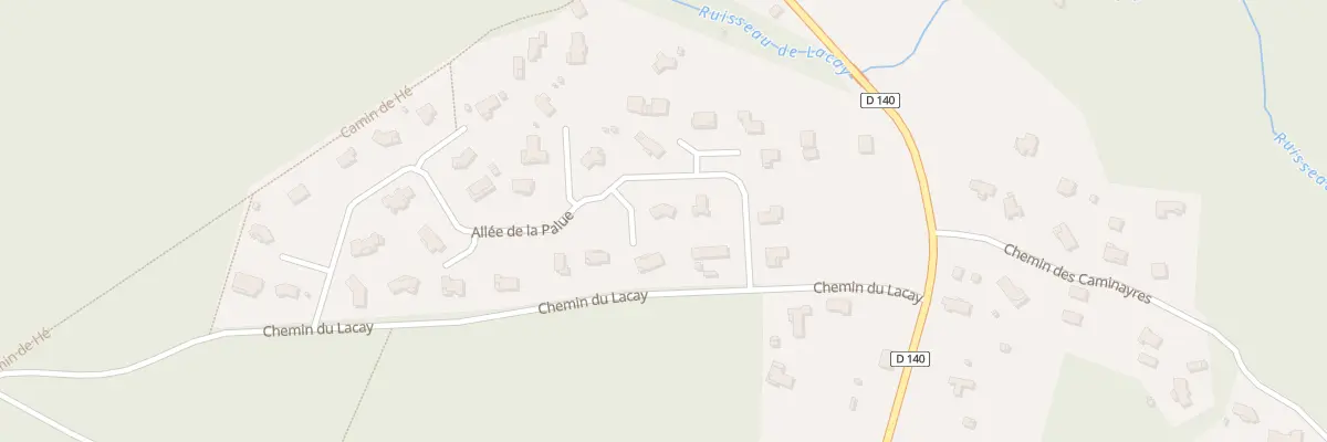 Plan du 791 All de la Palue à Taller