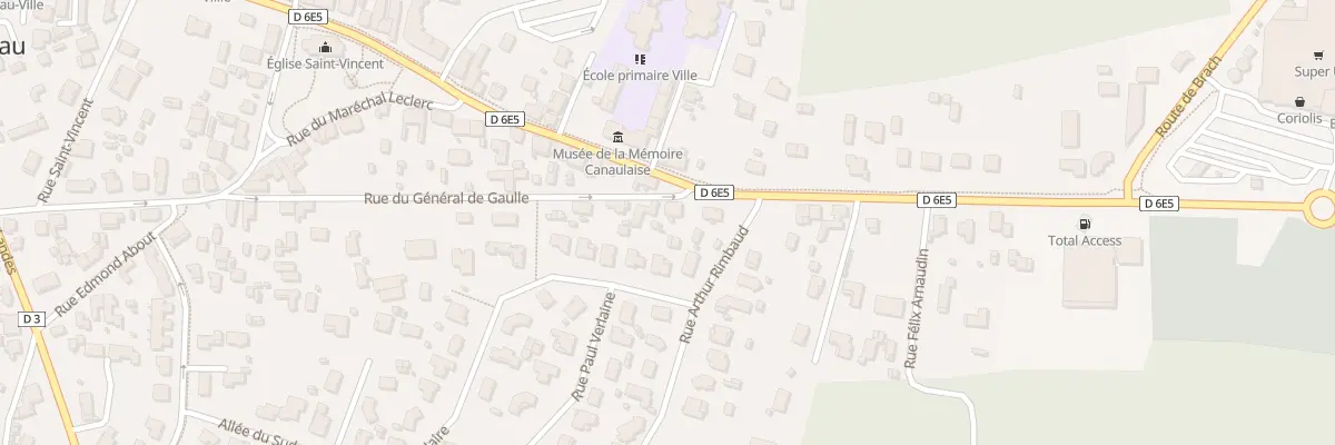 Plan du 64 Rue du Général de Gaulle à Lacanau