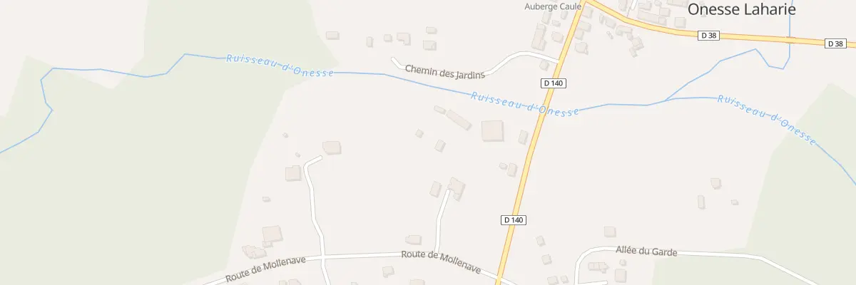 Plan du 76 Rte de la Mollenave à Onesse-Laharie