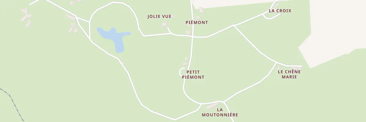 Plan du 8 Petit Piémont à La Croixille