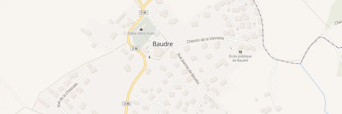 Plan du 4 Rue Jeanne de Baudre à Baudre