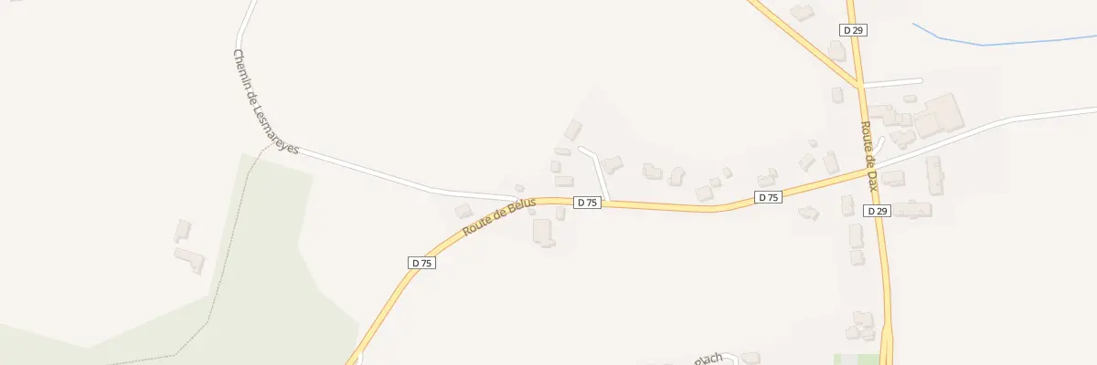 Plan du 296 Rte de Bélus à Cagnotte