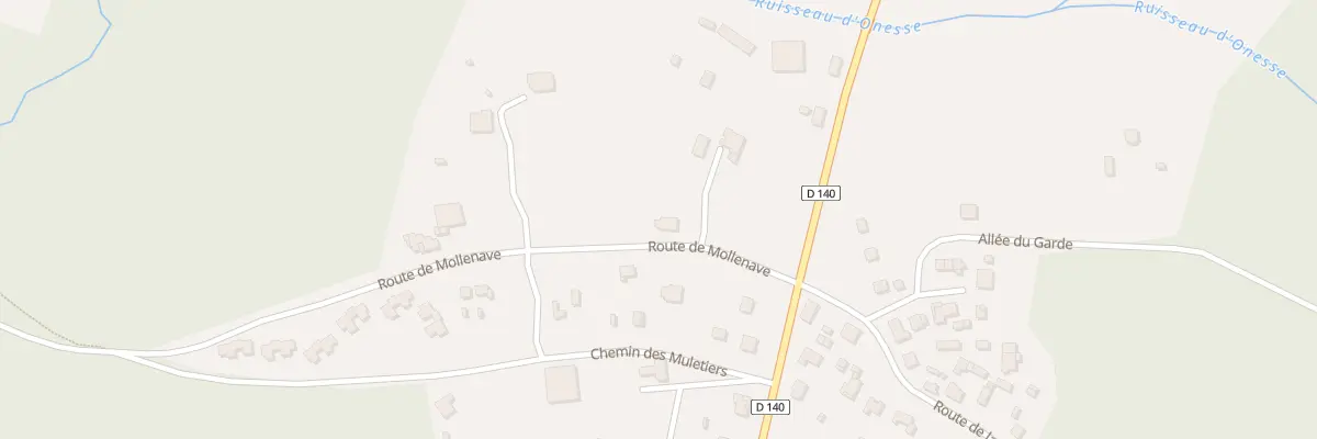 Plan du 108 Rte de la Mollenave à Onesse-Laharie