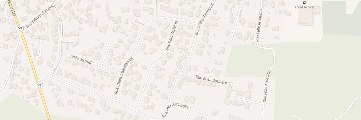 Plan du 12 Rue Arthur Rimbaud à Lacanau