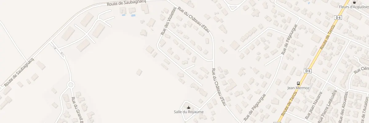 Plan du 7 Rue des Violettes à Dax