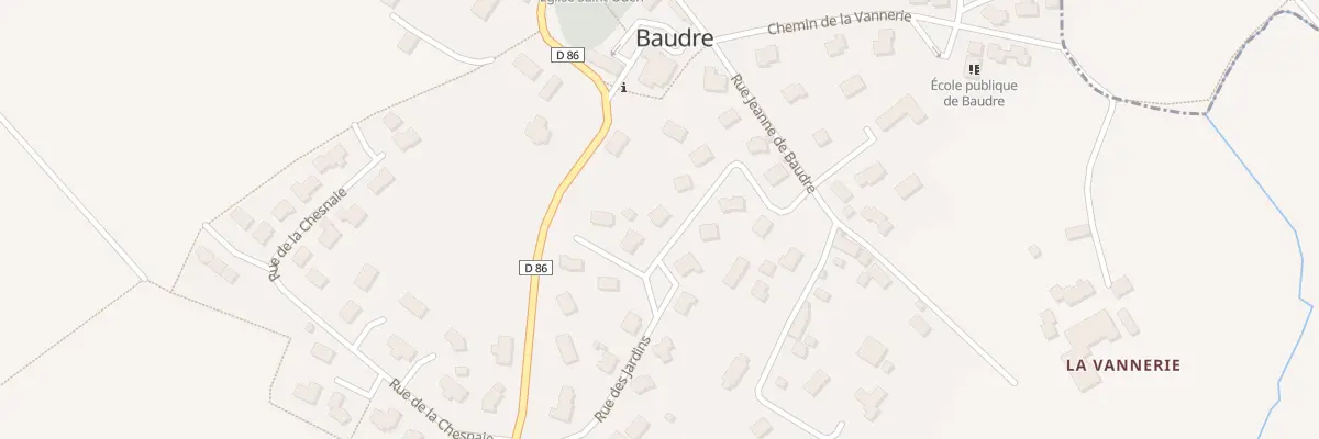 Plan du 14 Rue des Jardins à Baudre