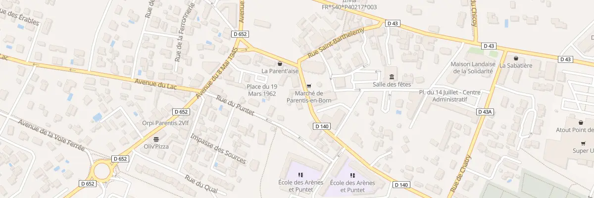 Plan du 68 Rue des Sables à Parentis-en-Born