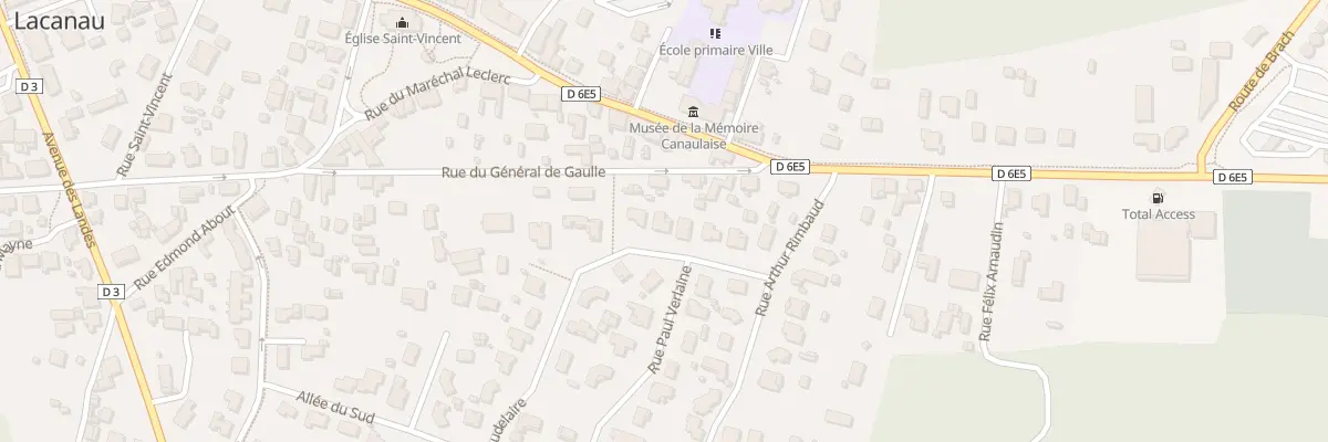 Plan du 18 Rue Charles Baudelaire à Lacanau