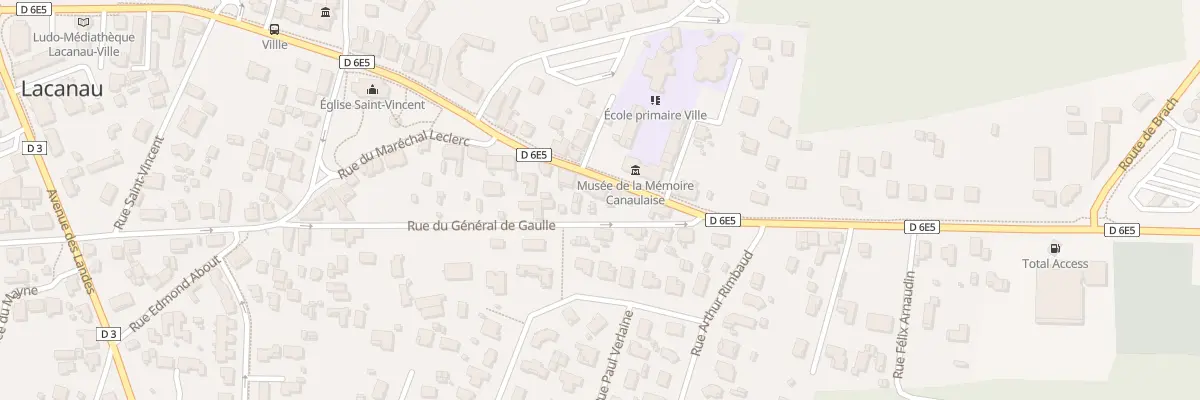 Plan du 59 Rue du Général de Gaulle à Lacanau