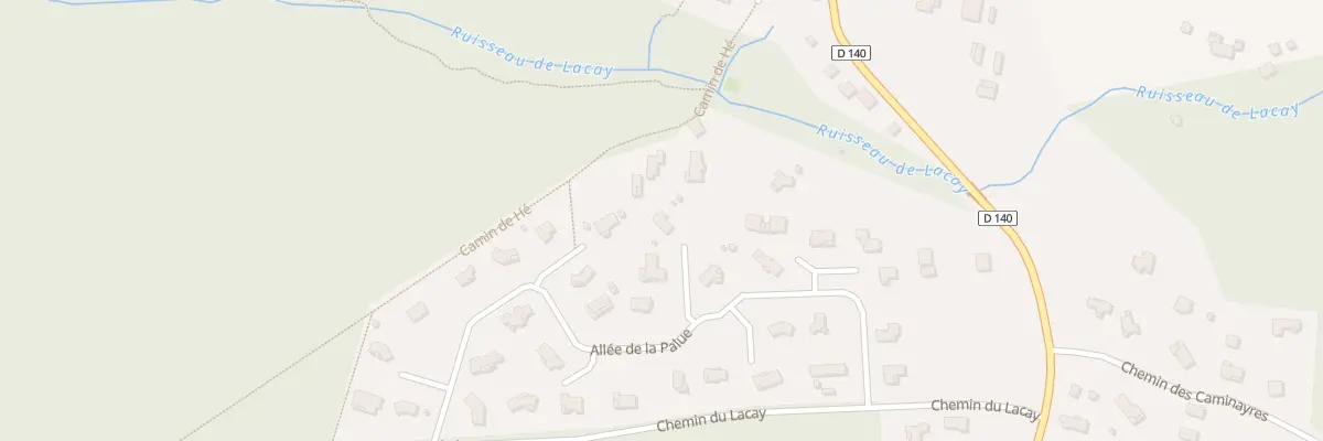 Plan du 900 All de la Palue à Taller