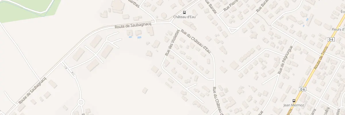 Plan du 2 Rue des Bruyères à Dax