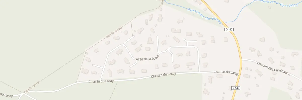Plan du 940 All de la Palue à Taller