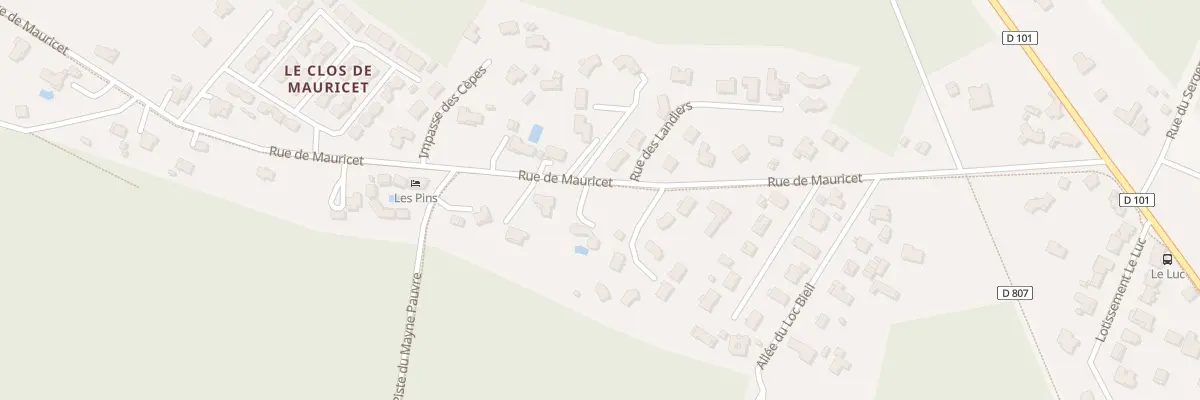 Plan du 16 Rue de Mauricet à Hourtin