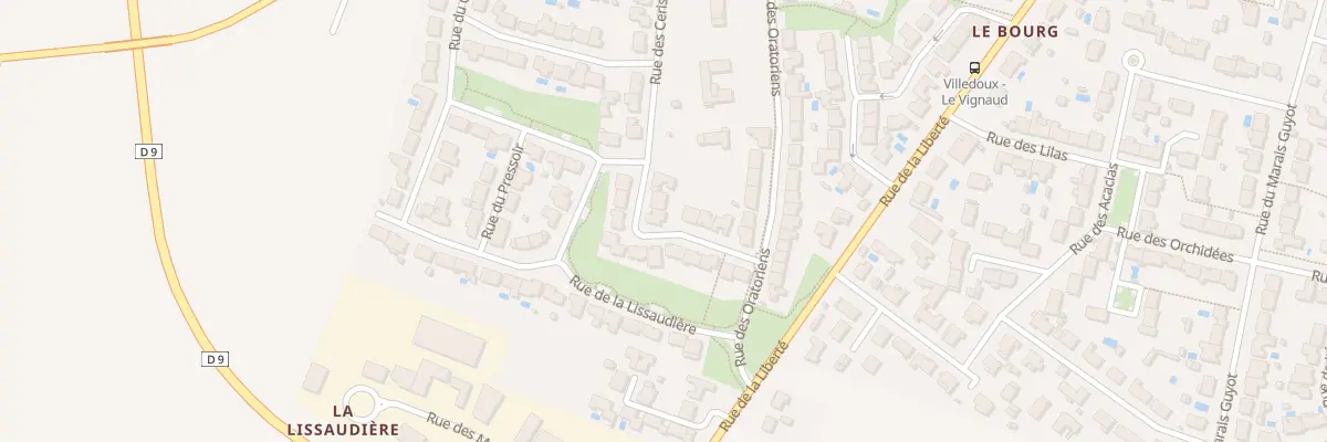 Plan du 8 Rue des Cerisiers à Villedoux